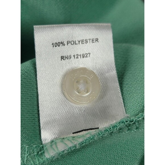 johnnie-O Polo Shirt Mens Medium Mint Green Performance Golf 100% Polyester - Picture 5 of 9